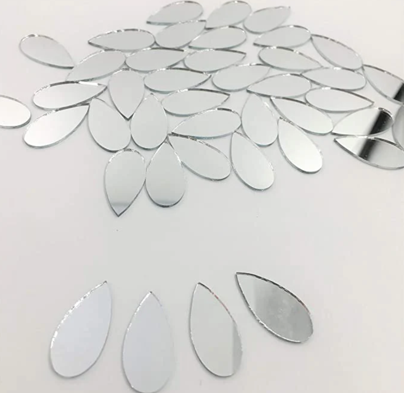 Almond Glass Mirror for Art and Craft