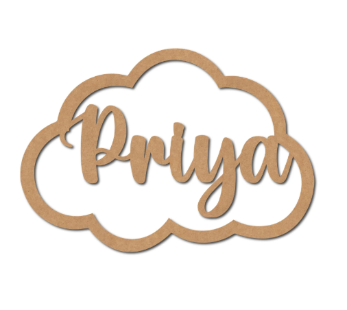 Customized Hanging Name Cloud