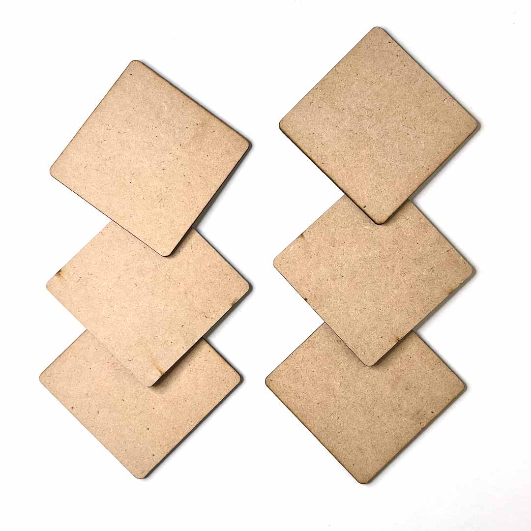 Alankaran Square MDF Base Set of 6