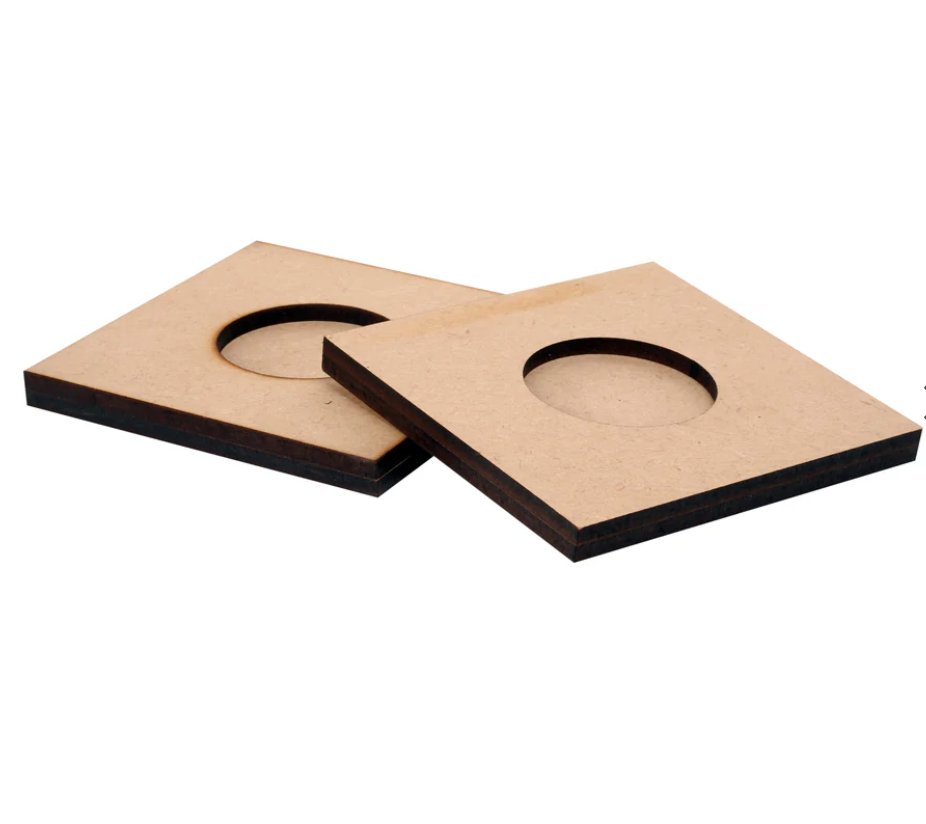 Square Design Tea Light Holder Set of 2