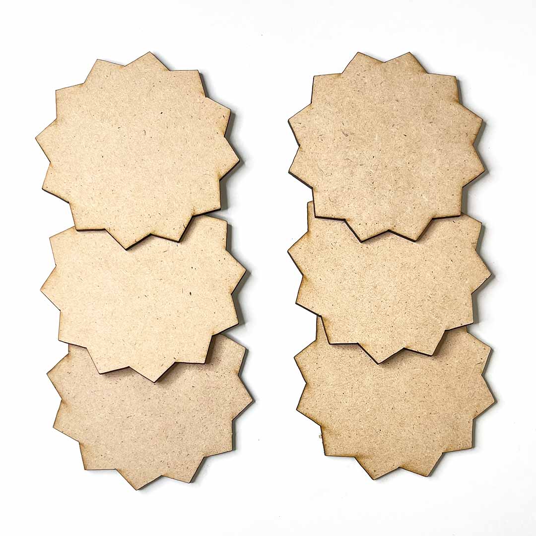 Star MDF Base Set of 6