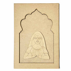 Jharokha With Padharo Sa and Ram Ram Sa Mdf Cutout No.1