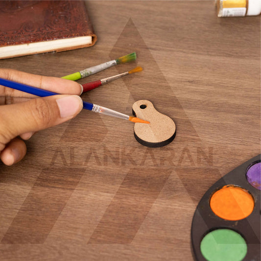 MDF Pear Keychain Bases Set of 3
