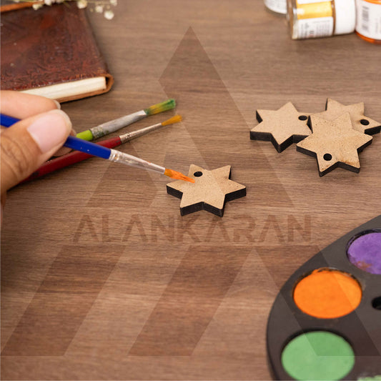 MDF Star Keychain Bases Set of 3
