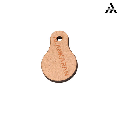 MDF Pear Keychain Bases Set of 3