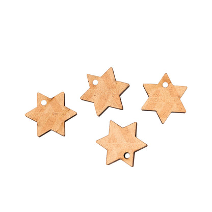MDF Star Keychain Bases Set of 3