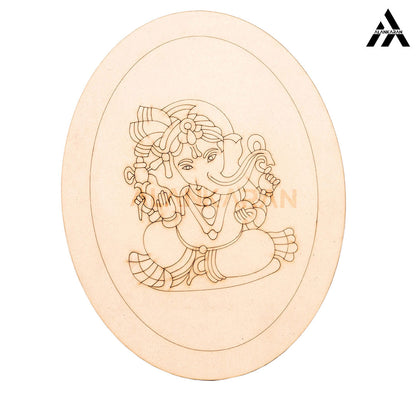 Ganpati Pre-Marked oval