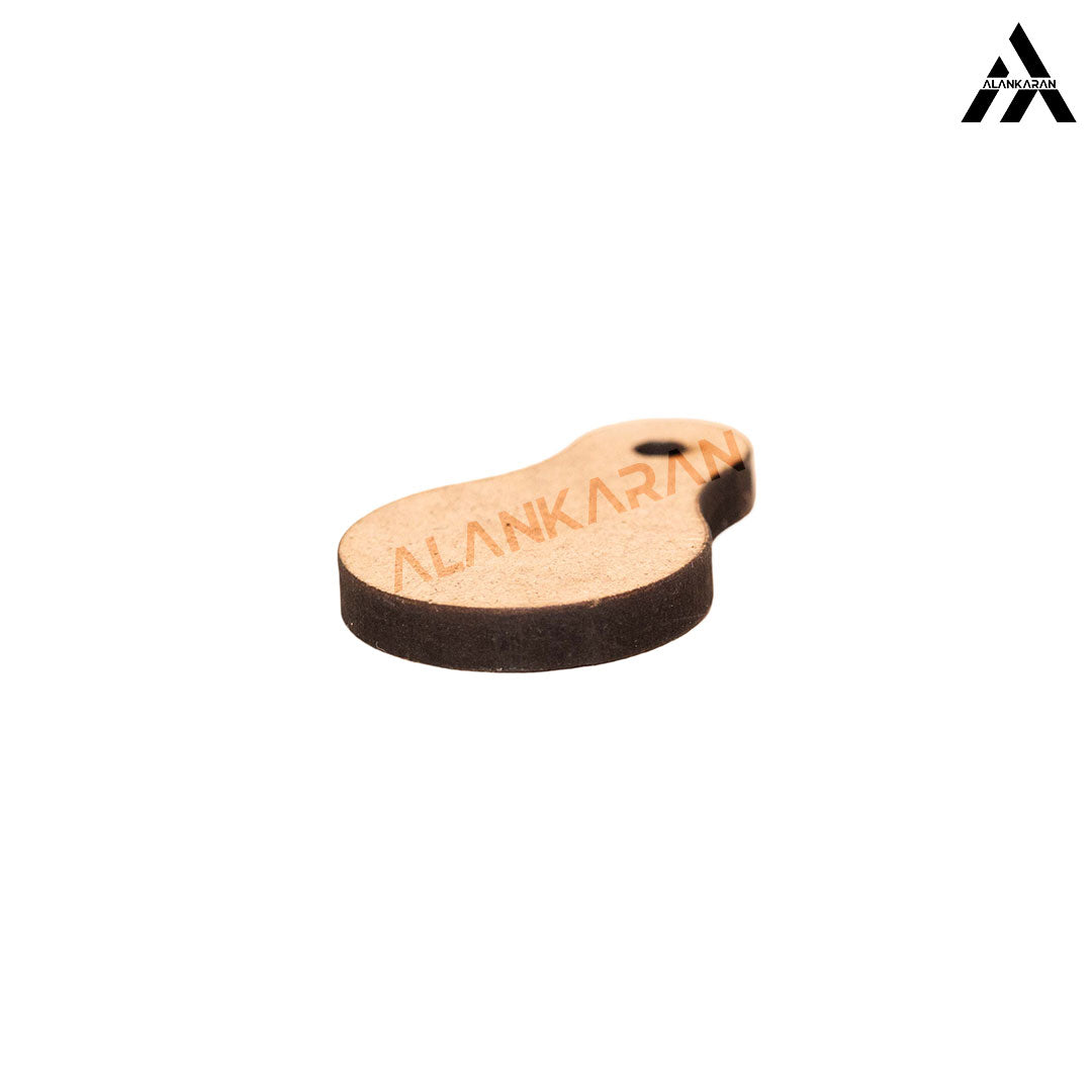 MDF Pear Keychain Bases Set of 3