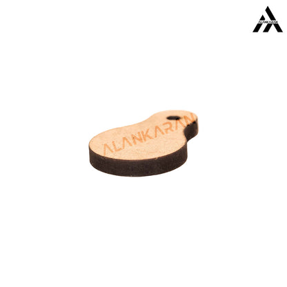 MDF Pear Keychain Bases Set of 3