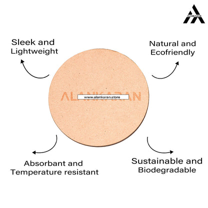 Alankaran MDF Plain Round Base for Painting