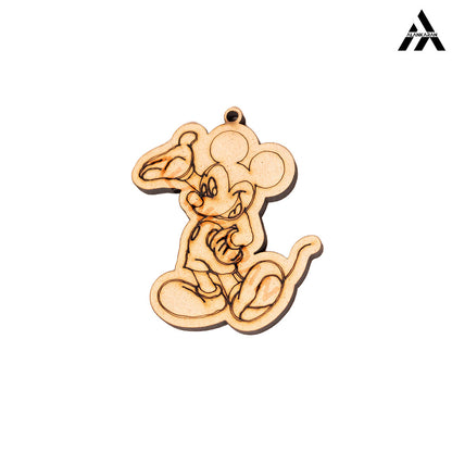 MDF Mickey Keychain Bases Set of 3