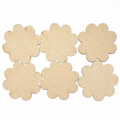Flower MDF Base Set of 6