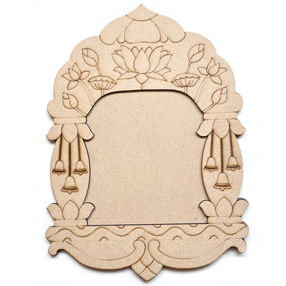 Pre-marked Lotus & Bells Jharokha Design No.2