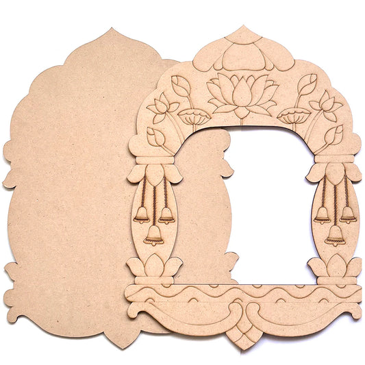 Pre-marked Lotus & Bells Jharokha Design No.2