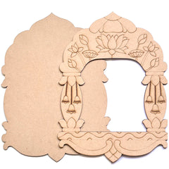 Pre-marked Lotus & Bells Jharokha Design No.2
