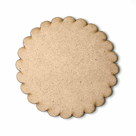scalloped MDF Base Set of 6