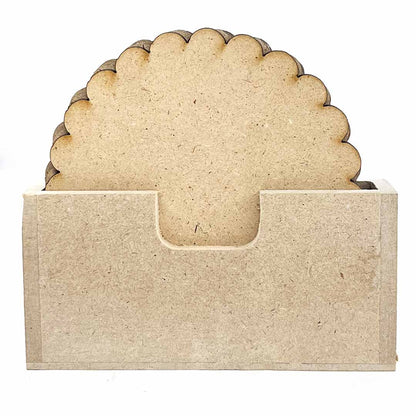 scalloped MDF Base Set of 6